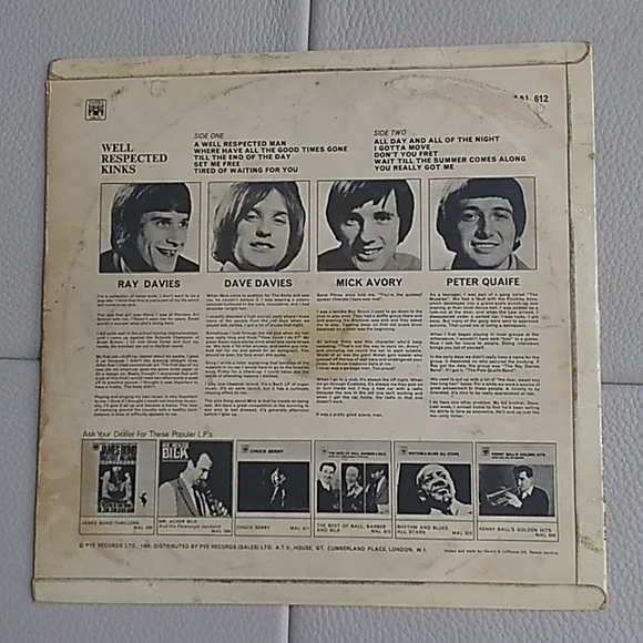 The Kinks - Well Respected Kinks LP - Picture 2 of 4